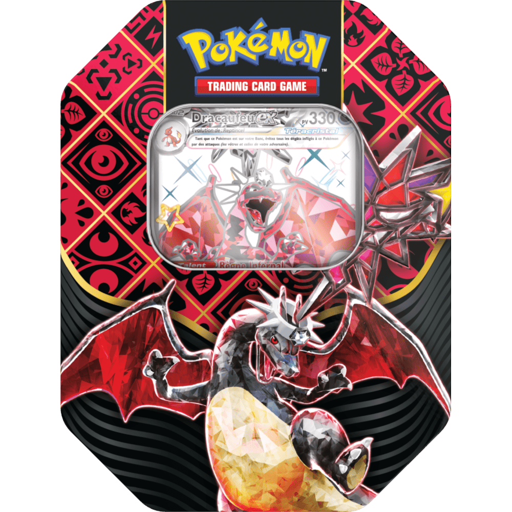 Pokémon lot de 3 Pokébox - Flâmigator Ex, Miascarade Ex et Palmaval Ex