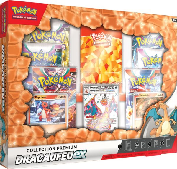 Carte-a-collectionner-Pokemon-Coffret-Collection-Premium-Dracaufeu-ex