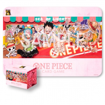 One Piece Card Game - Tapis de jeu et deck box - 25th Edition